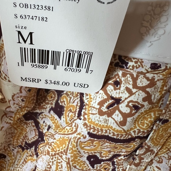 NWT Free People Movement Alpine Glow Printed Snow Bib Brushed Sail Paisley - Picture 5 of 16